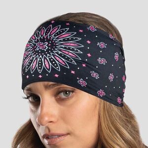 Pink Sunrise Paisley w/Gems EZ Band